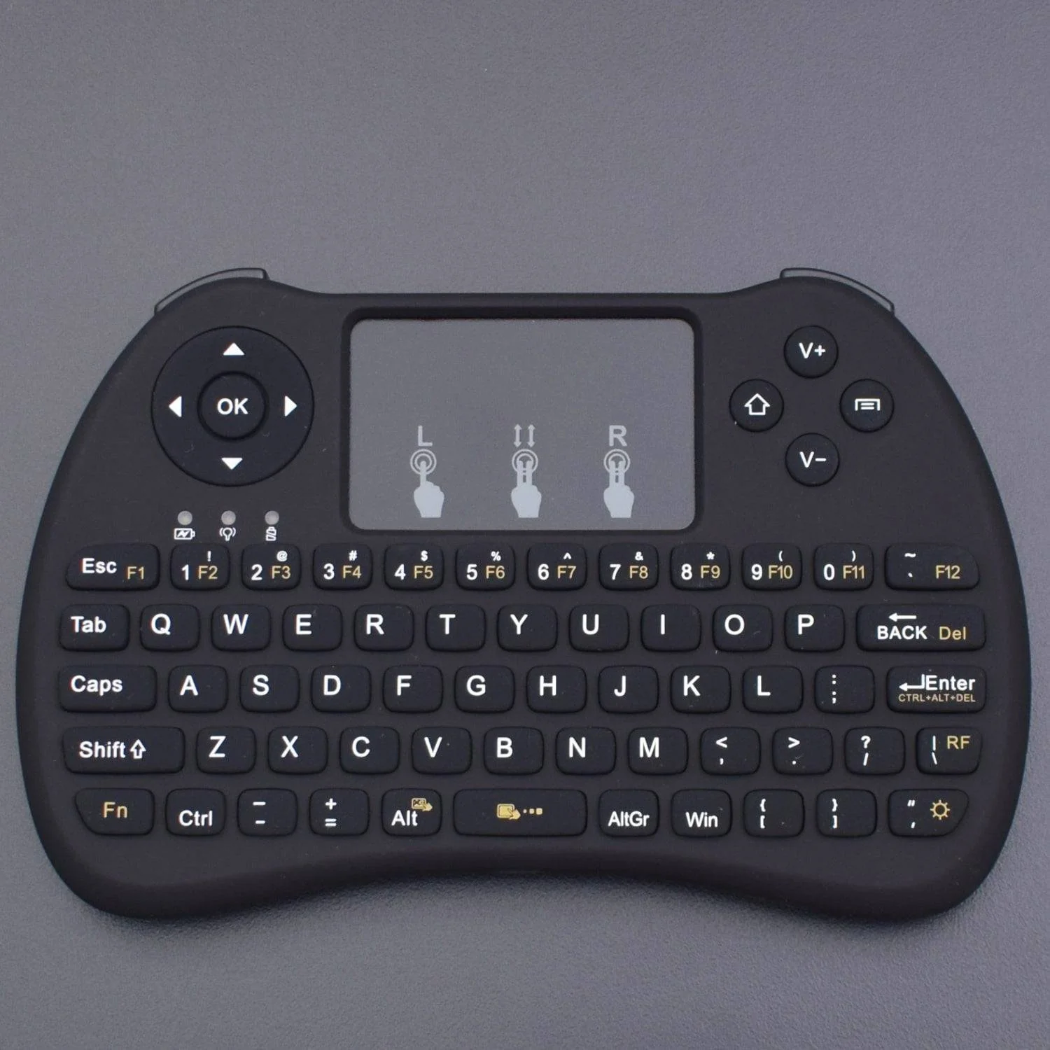 Mini Wireless Keyboard H9 2.4G Multi-media Remote Portable Handheld Mouse Touchpad Keyboard Black - RS713 - Image 4