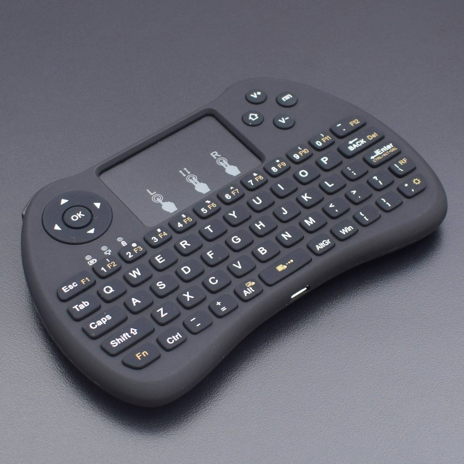 Mini Wireless Keyboard H9 2.4G Multi-media Remote Portable Handheld Mouse Touchpad Keyboard Black - RS713 - Image 6