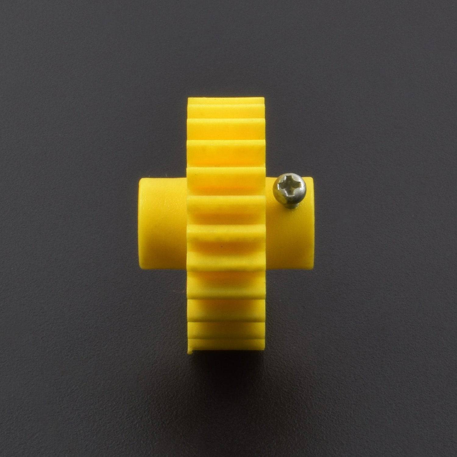Plastic Spur Gear - Yellow - 6mm Circular Shaft - 25T -RK029 - Image 4