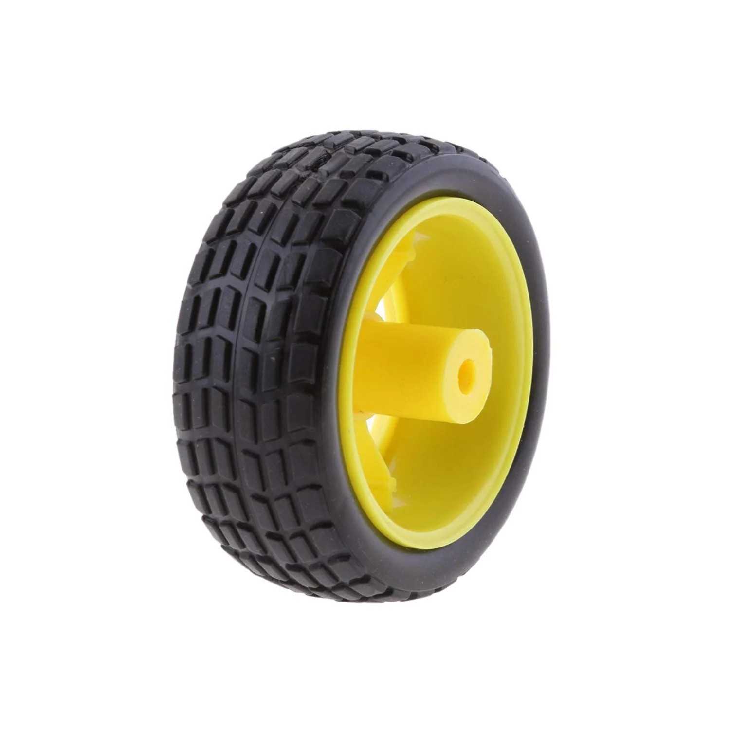 Maximise Traction Instantly — 68mm Smart Robot Car Wheel with High-Quality Rubber Tyres - Image 3