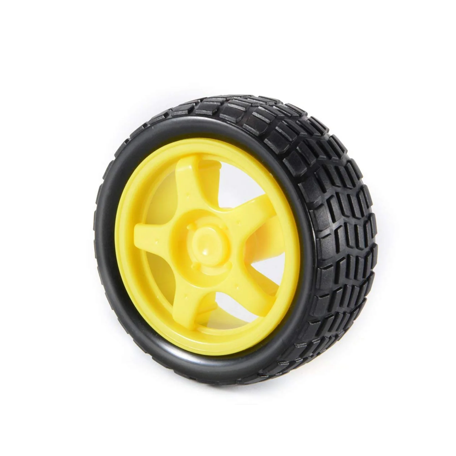 Maximise Traction Instantly — 68mm Smart Robot Car Wheel with High-Quality Rubber Tyres - Image 4