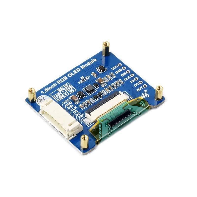 Waveshare 1.5inch RGB OLED Display Module, 65K RGB Colors, 128×128, SPI - RS2411 - Image 4